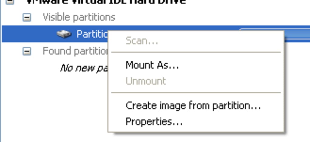 download partition find and mount free